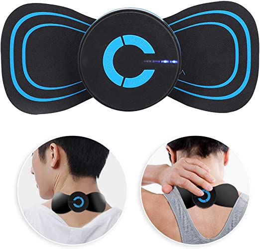Mini Masseur électrique pour le cou Stimulateur musculaire Soulagement du stress avec 6 positions