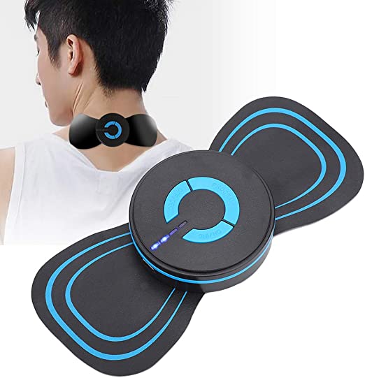 Mini Masseur électrique pour le cou Stimulateur musculaire Soulagement du stress avec 6 positions