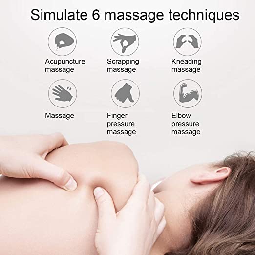 Mini Masseur électrique pour le cou Stimulateur musculaire Soulagement du stress avec 6 positions