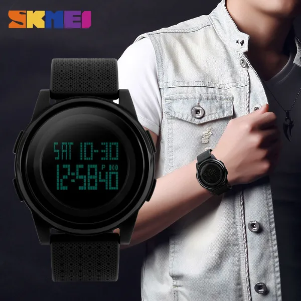 ساعة يد رقمية رياضية أصلية  Skmei 1206 - Image 3