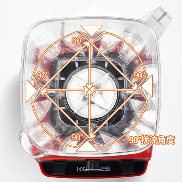 خلاط كهربائي سريع وشديد التحمل من الفولاذ المقاوم للصدأ عالي الجودةHi-Performance 4500W 2.5L Power Blender - Image 1