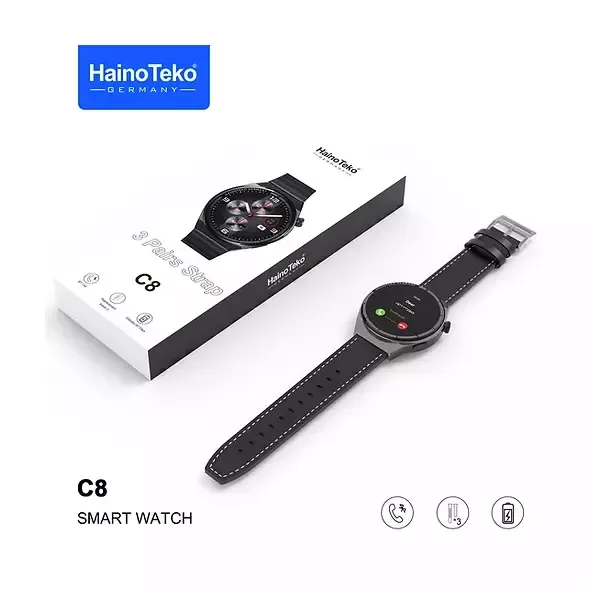 ساعة ذكية أصلية بثلاث أصاور عصرية من هاينوتيكو Smart Watch Original Haino Teko C8 - Image 2