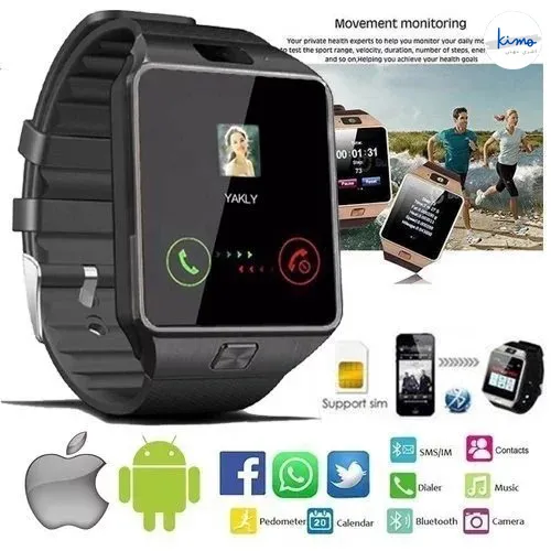 montre Intelligente téléphone -Carte Sim-ساعة ذكية هاتف تقبل شريحة اتصال Sim و بطاقة ذاكرة - Image 1