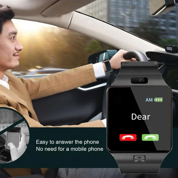 montre Intelligente téléphone -Carte Sim-ساعة ذكية هاتف تقبل شريحة اتصال Sim و بطاقة ذاكرة - Image 4