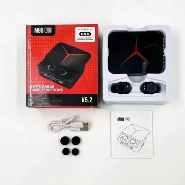 السماعات العملاقة ببطارية 7 ساعات - Earbuds M90 Pro - Image 6