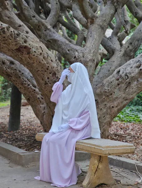 حجاب شرعي قماش صيفي (فرواصي)  - Image 1