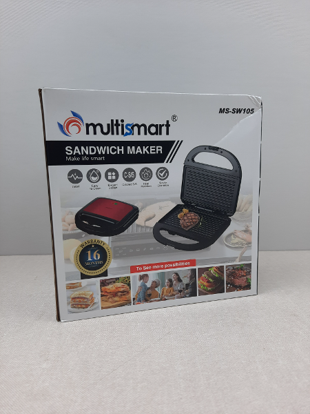  MULTISMART Panineuse Pour Preparer Vos Delicieux Sandwiches 750W MS-SW105 - Image 3