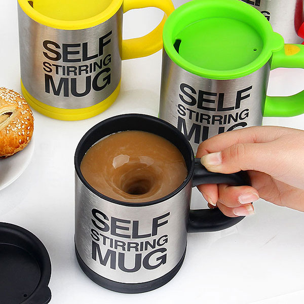 Self stirring mug كاس داتي المزج لاستمتاع بكوب قهوة  عالمي - Image 3