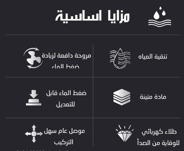 مرش حمام توربيني عالي الظغط Douchette haute pression - Image 1