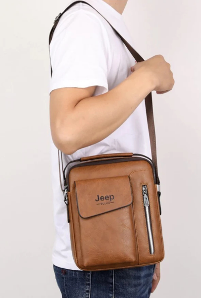 Sacoche en cuir PU pour homme - Image 2