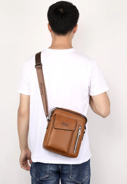 Sacoche en cuir PU pour homme - Image 3