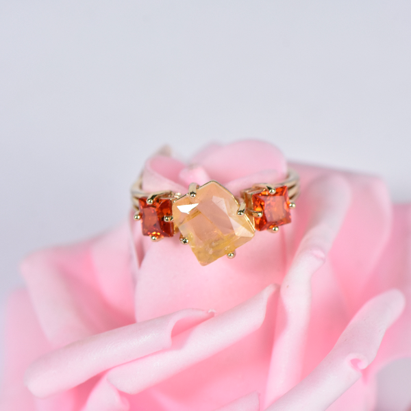 GOLDEN CITRINE RING 19 - Image 2