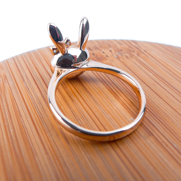 Bague Lapin Blanc -Doré- - Image 3
