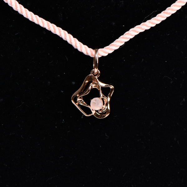 FLOWERY DELICATE CORD NECKLACE - Image 2