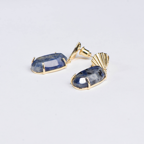 OCEAN SODALITE EARRINGS - Image 1