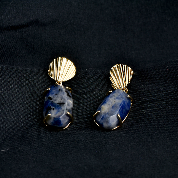 OCEAN SODALITE EARRINGS - Image 2