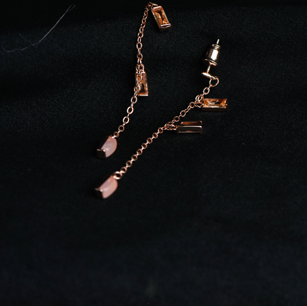 LINNEA ROSE QUARTZ EARRINGS - Image 2