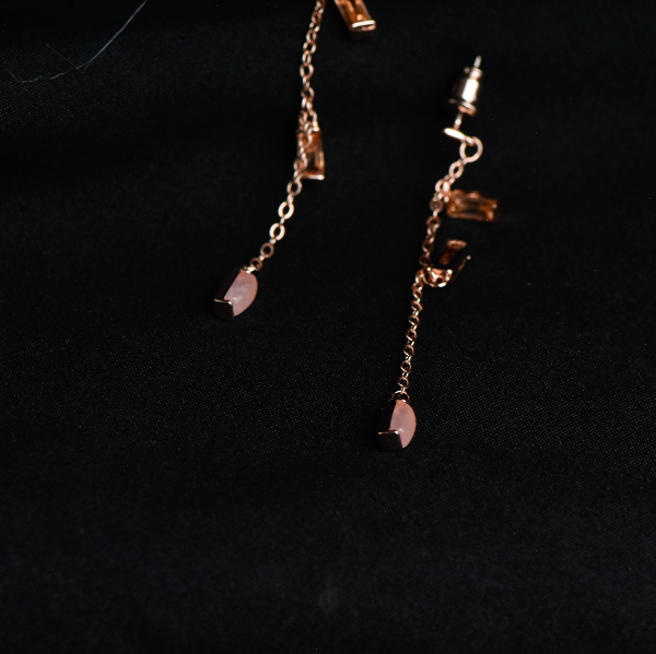 LINNEA ROSE QUARTZ EARRINGS - Image 4
