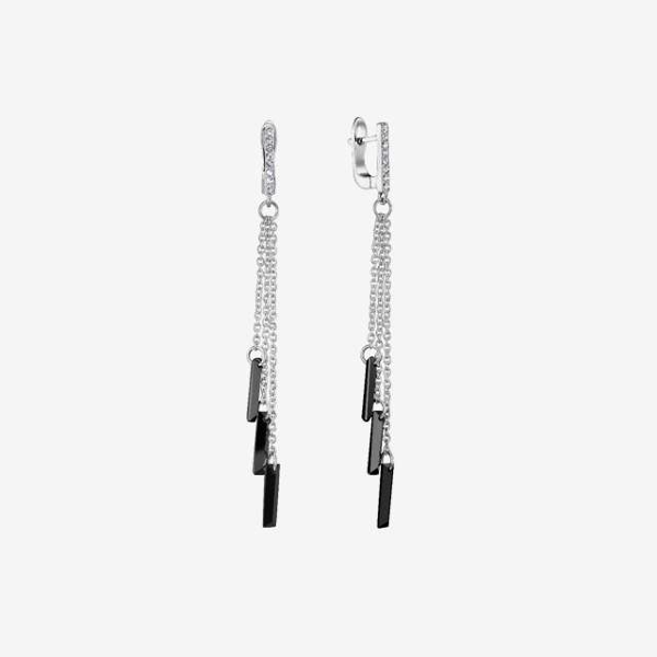 GEOMETRIC CEYLONITE EARRINGS - Image 2