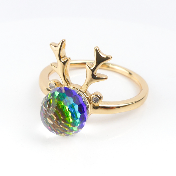 Bague Gazelle Boule Multi Couleur - Image 1