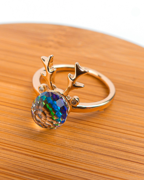 Bague Gazelle Boule Multi Couleur - Image 3