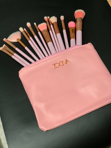 Lot de 15 Pinceaux zoeva professionnels avec trousse - Image 1