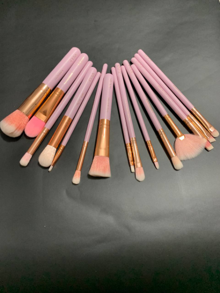 Lot de 15 Pinceaux zoeva professionnels avec trousse - Image 3