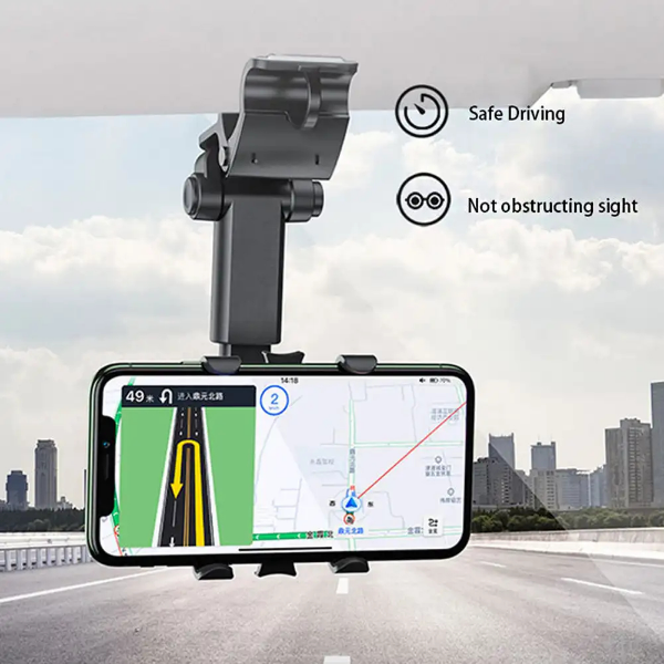 Support Smart-phone pour pare-soleil et tableau de bord de voiture - Image 2