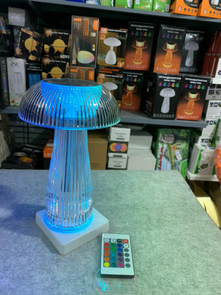 Veilleuses transparentes avec télécommande tactile en forme de champignon - Image 2