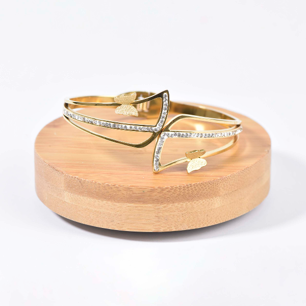 BRACELET PAPILLIONS DORÉ - Image 2