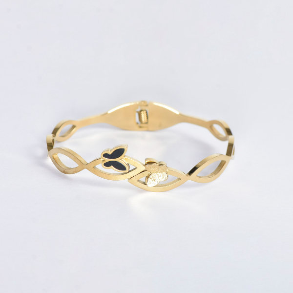 BRACELET 2 PAPILLIONS PARALLÈLE - Image 1