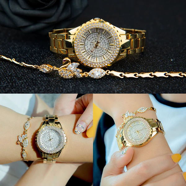 ELEGANT WATCH -مع سوارين + علبة - Image 2