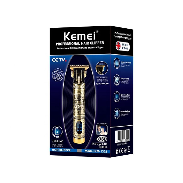 Tondeuses de coupe de cheveux rechargeables LCD Kemei KM-1325 - Image 4
