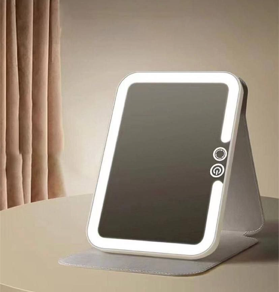 Miroir de maquillage portable tactile  avec LED 3 Couleurs-مرآة مكياج محمولة تعمل باللمس   مع 3 ألوان LED - Image 2