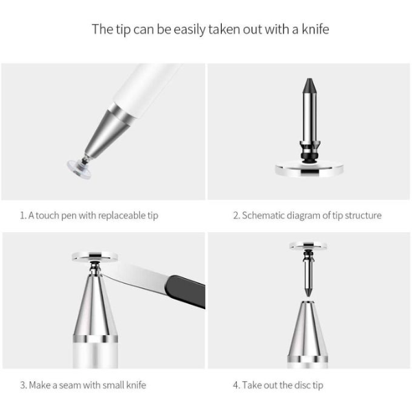 قلم ستايلس لشاشات اللمس - أبيض - Image 4
