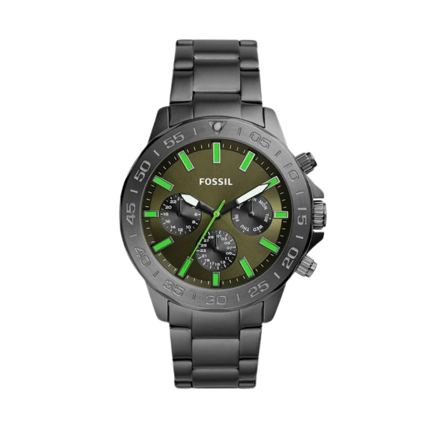  Fossil BQ2504 Bannon Multifunction Smoke Stainless Steel Watch - Image 1