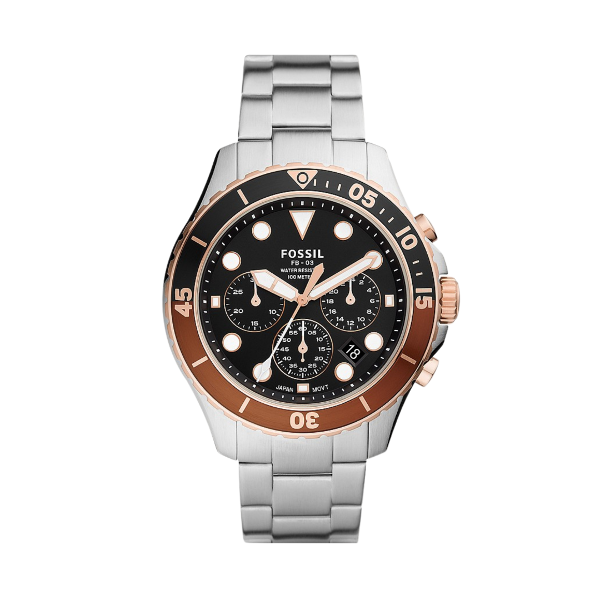 Montre Fossil FB-03 Chronographe Men's en  Acier Inoxydable FS5768 - Image 1