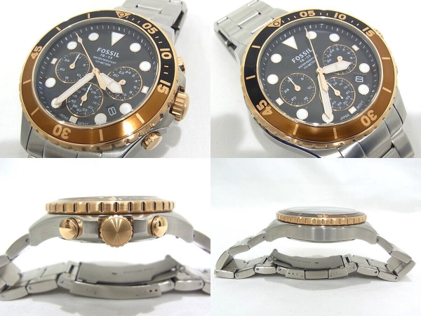 Montre Fossil FB-03 Chronographe Men's en  Acier Inoxydable FS5768 - Image 3
