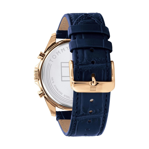 Tommy Hilfiger pour des Hommes Analogique Quartz Montre avec Bracelet en Cuir 1710451 - Image 3