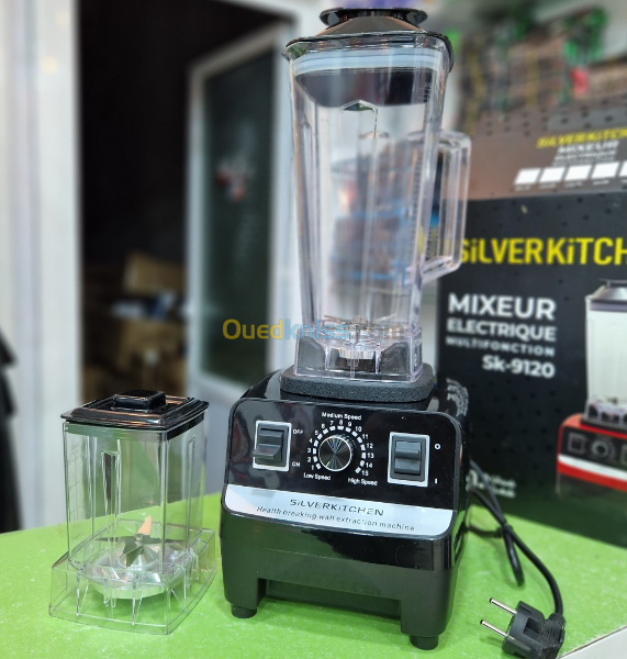 خلاط كهربائي سريع وشديد التحمل من الفولاذ المقاوم للصدأ عالي الجودة Blender  2200W 2L