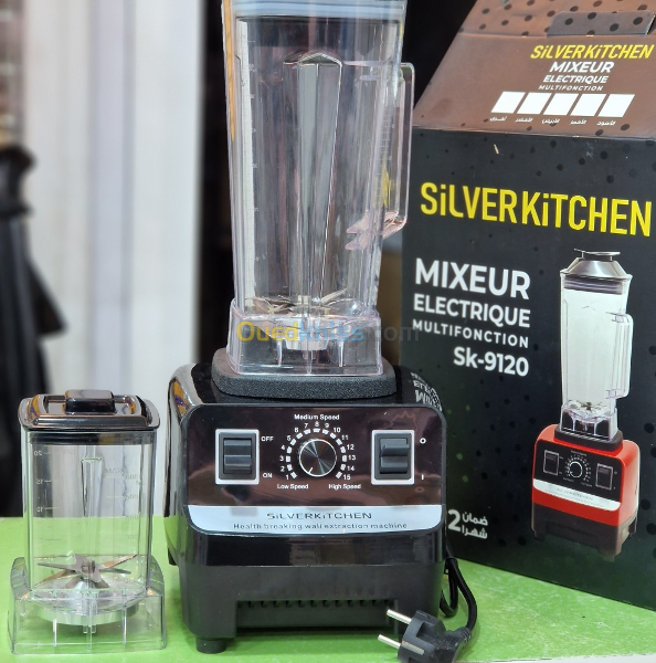 خلاط كهربائي سريع وشديد التحمل من الفولاذ المقاوم للصدأ عالي الجودة Blender  2200W 2L