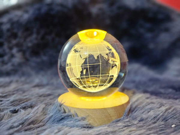 Veilleuse boule de cristal | الكرة المضيئة بأشكال مختلفة ثلاثية الأبعاد - Image 7