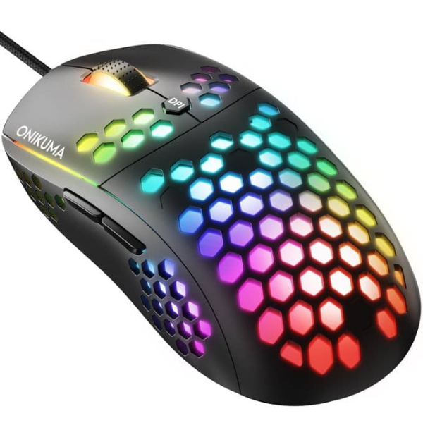 ماوس ألعاب احترافي سلكي CW903 ONIKUMA جديد بستة سرعات DPI قابل للتعديل، ضوء RGB - Image 1