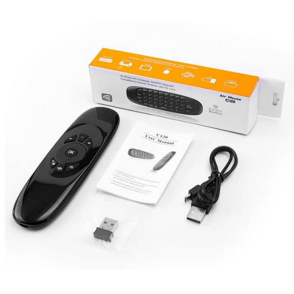 لوحة مفاتيح صغيرة - ماوس - لاسلكي - للتلفزيون الذكي - Android Box - أسود - Image 7