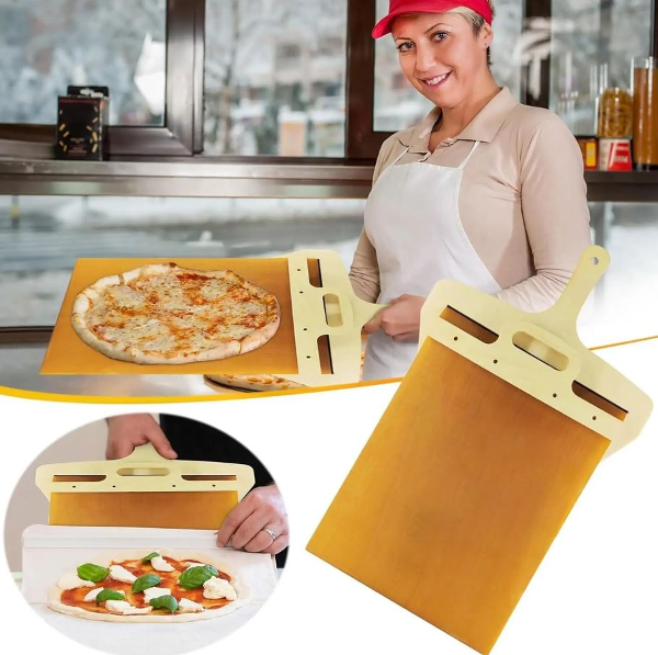 Pelle pizza coulissante حامل البيتزا و الكعك - Image 1