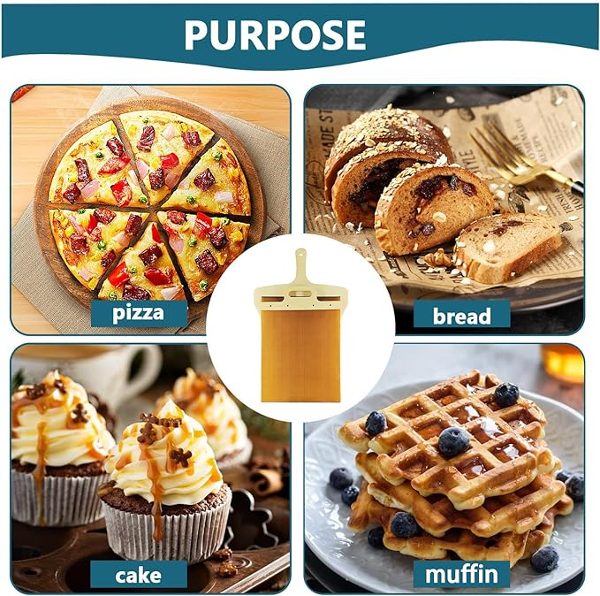 Pelle pizza coulissante حامل البيتزا و الكعك - Image 4