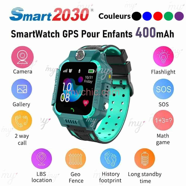 ساعة الأولاد الذكية بنظام GPS C002 وشريحة الاتصال - Image 2