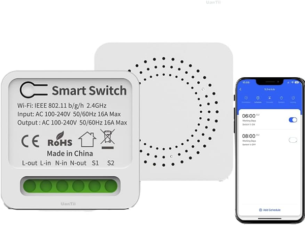 المفتاح الذكي ذو قناة الواحدة بتقنية الواي فاي - Smart Switch WIFI 1 Channel - Image 2