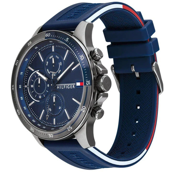 Tommy Hilfiger Men's Analogue Quartz Watch with Silicone Strap 1791721 - Image 1