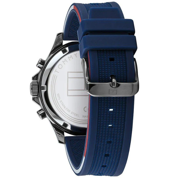 Tommy Hilfiger Men's Analogue Quartz Watch with Silicone Strap 1791721 - Image 2
